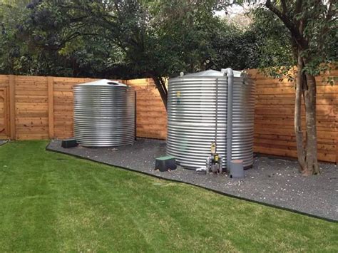 rain harvesting metal tanks